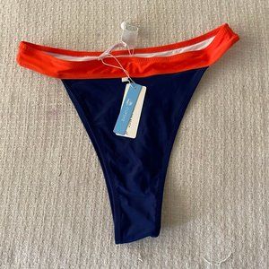 Women's V Cut Stretchy High Waisted Beach Bikini Bottom